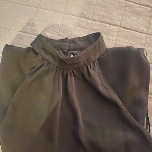 Nine West Size L Black Sleeveless Swing Dress